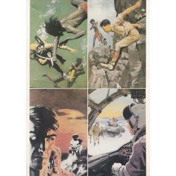 Bob Morane - Planche de 4 cartes postales