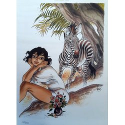 Zoo - Manon et le zèbre