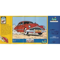 En voiture Tintin (10) - Au pays de l'or noir - Buick américaine rouge