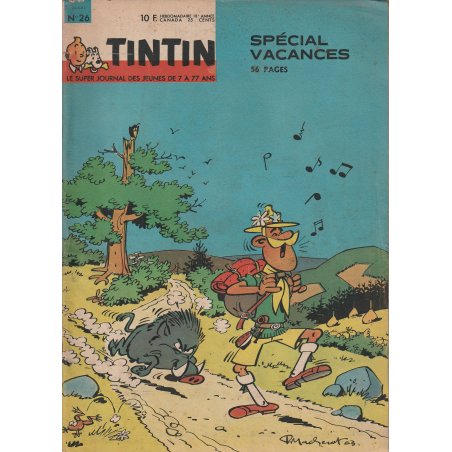 Tintin magazine (26-1963) - Spécial vacances