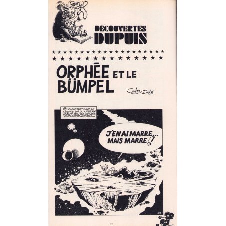 Découvertes Dupuis (2073) - Orphée et le Bumpel