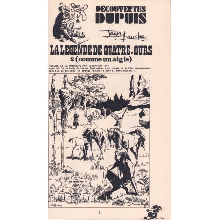 Découvertes Dupuis (1948) - La légende de quatre ours (2) - Comme un aigle