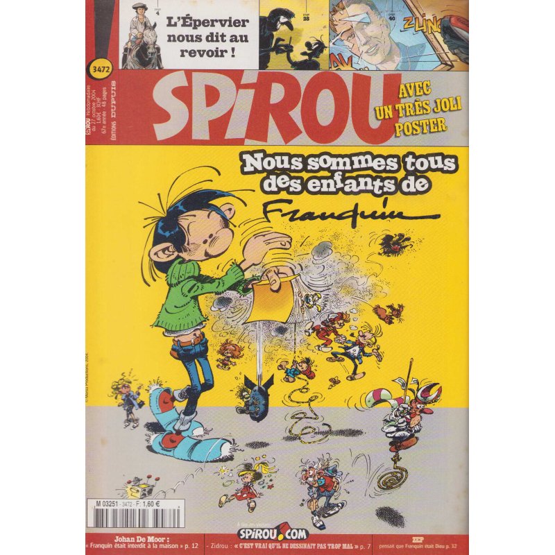 Spirou magazine (3472) - Avec poster Gaston Lagaffe
